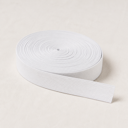 18mm white elastic ie237, hero view