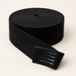 25mm black silicone grip elastic on a roll
