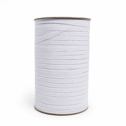 6mm White Braided Elastic Reel
