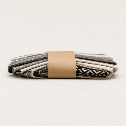 sample pack woven jacquard, side view